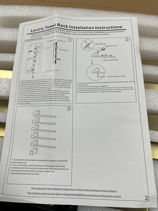 Toallero Eléctrico Dorado