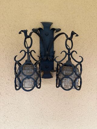 2 Faroles Hierro Forjado