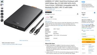 Carcasa Ugreen 3.5 SATA III