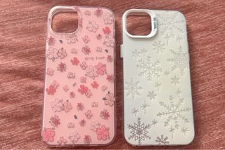 Fundas iPhone 14 Plus: Flores y Copos de Nieve