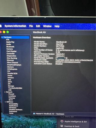 MacBook Air M2 Argento