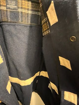 Parka paño azul marino hombre talla L