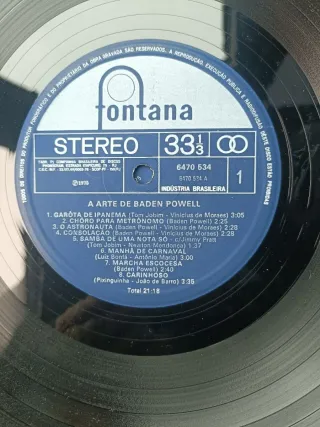 Vinilo A Arte de Baden Powell