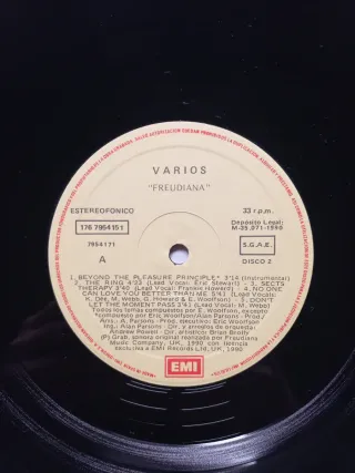 Vinilo THE ALAN PARSONS PROJECT - Freudiana