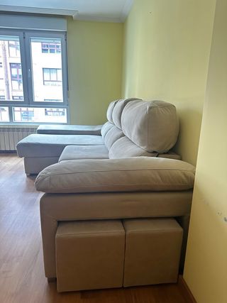 IMPOLUTO Sofá chaise longue  Plazas extraíbles