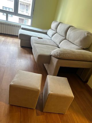 IMPOLUTO Sofá chaise longue  Plazas extraíbles