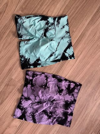 2 Leggings Cortos Tie Dye