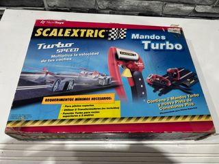 Scalextric Mandos Turbo y Pista Conexiones Plus