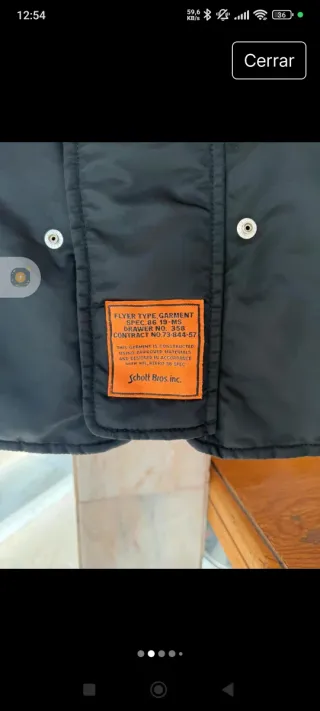 Chaleco Schott Negro