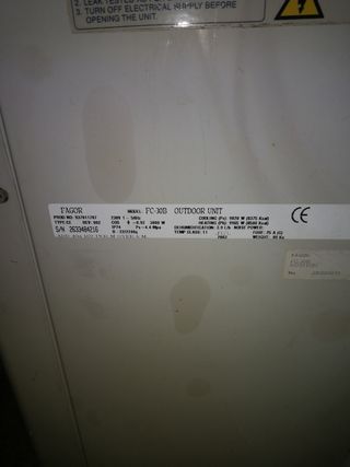 Máquina aire acondicionado