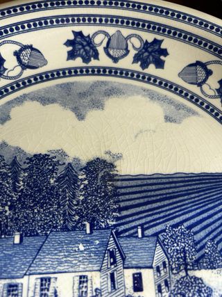 Platos de loza inglesa