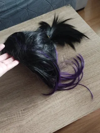 Peluca Cosplay Shinobu Mariposa Negra y Morada