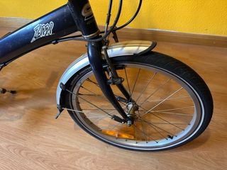 Bicicleta Plegable Negra Connor modelo zippy.