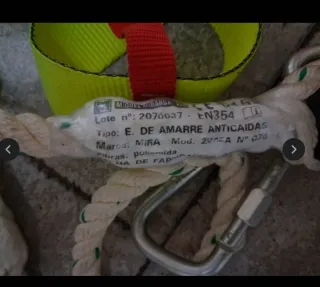 Equipo anticaída y trabajo vertical