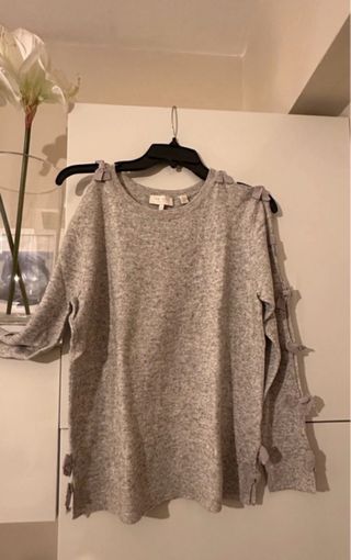 Jersey Ted Baker gris con lazos