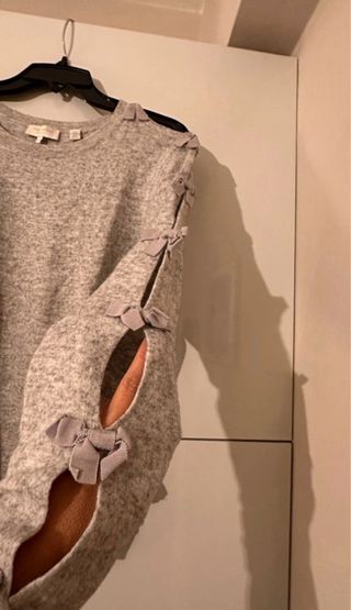 Jersey Ted Baker gris con lazos