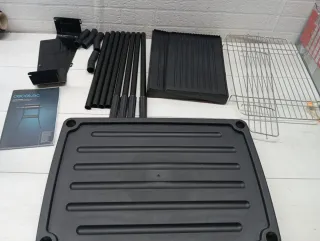 Barbacoa eléctrica negra 2400 w