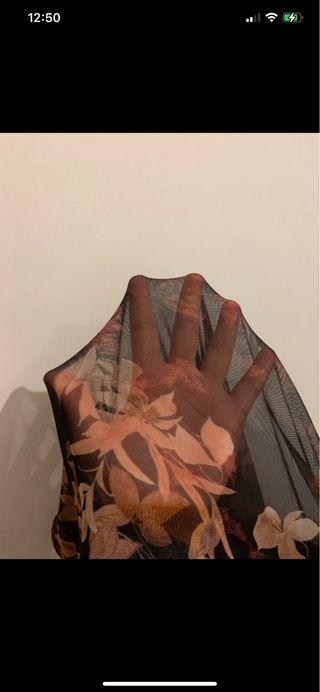 Body de malla estampado floral