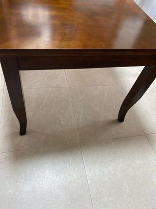 Mesa plegable madera 90x94cm a 90x198cm