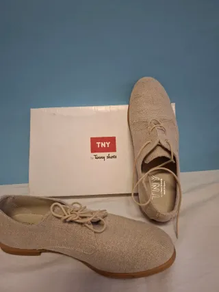 Zapatos comunión niño beige