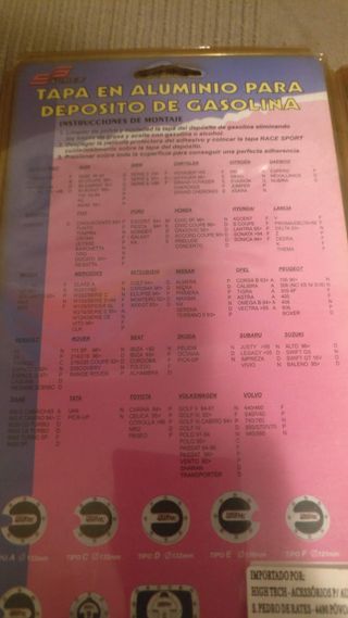 Tampas de combustível em alumínio Race Sport