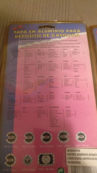 Tampas de combustível em alumínio Race Sport