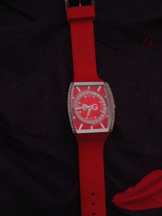 Reloj D&G Mujer Rojo y Plateado