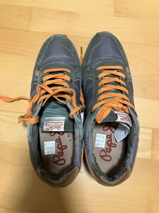Zapatillas Pepe Jeans Talla 43 Gris/Naranja