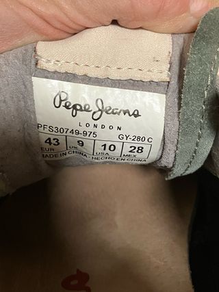 Zapatillas Pepe Jeans Talla 43 Gris/Naranja