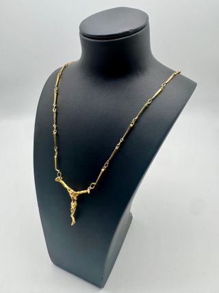 02-0063 CADENA ORO CON CRISTO