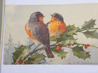 6 Postales antiguas de pájaros