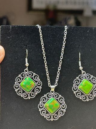 Conjunto Colgante y Pendientes Aleación Zinc