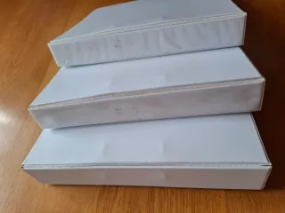 Lote 3 archivadores blancos