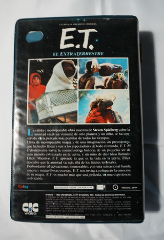 E.T. El Extraterrestre VHS ( Videoclub 1ª Edición)