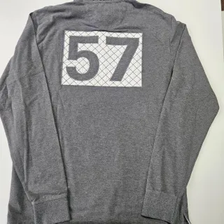 Polo North Sails uomo L grigio manica lunga