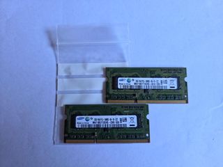 2x Samsung DDR3 2GB PC3-10600S RAM