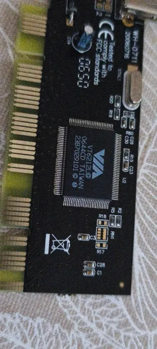 Placa PCI con 4 Puertos USB VIA