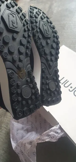 Scarpe Liu Jo Donna Pelle N.37 Nero Oro