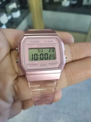 CASIO F-91W SKELETON ROSA (EDICION LIMITADA)