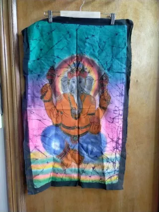 Tela hindú Ganesha multicolor