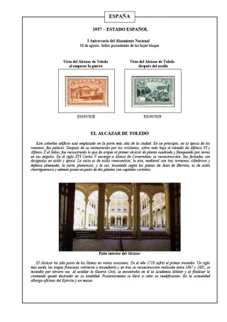 Hojas Álbum Sellos España 1850-2023 Imprimibles