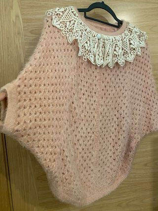 Top crochet hecho a mano estilo coquette (S/M)