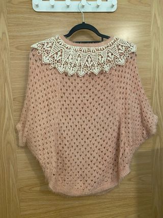 Top crochet hecho a mano estilo coquette (S/M)