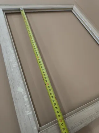 Marco de madera blanco