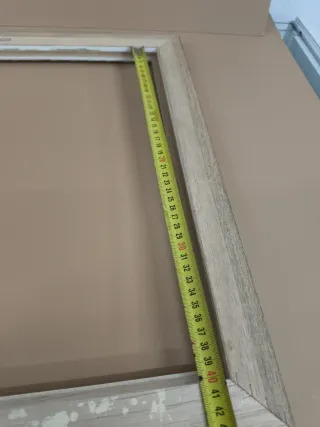 Marco de madera blanco