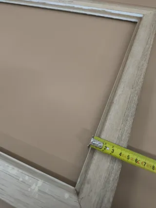 Marco de madera blanco