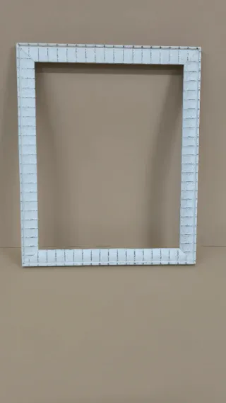 Marco de madera blanco