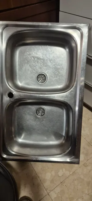 Fregadero de cocina doble