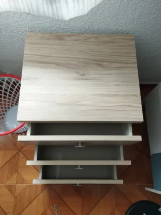 Conjunto Armario, Cabecero 1,05m y Mesita