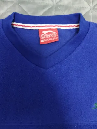 Sudadera Slazenger V-Neck Azul Eléctrico